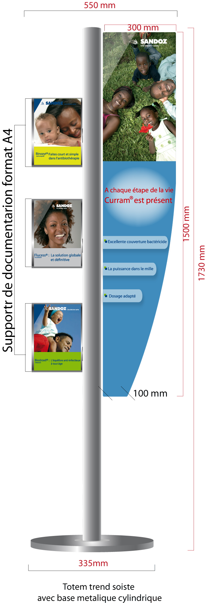 totem SOISTE multifonctions